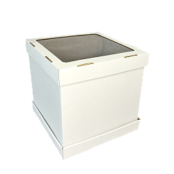 Коробка для торта 34,5 см*34,5 см*45 см с окном