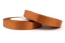 Лента атласная 1,2 см Светло-коричневый 23 м