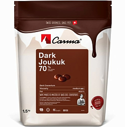 Carma Шоколад горький "JOUKUK" 70% 1,5 кг